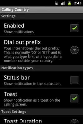 Calling Country android App screenshot 4